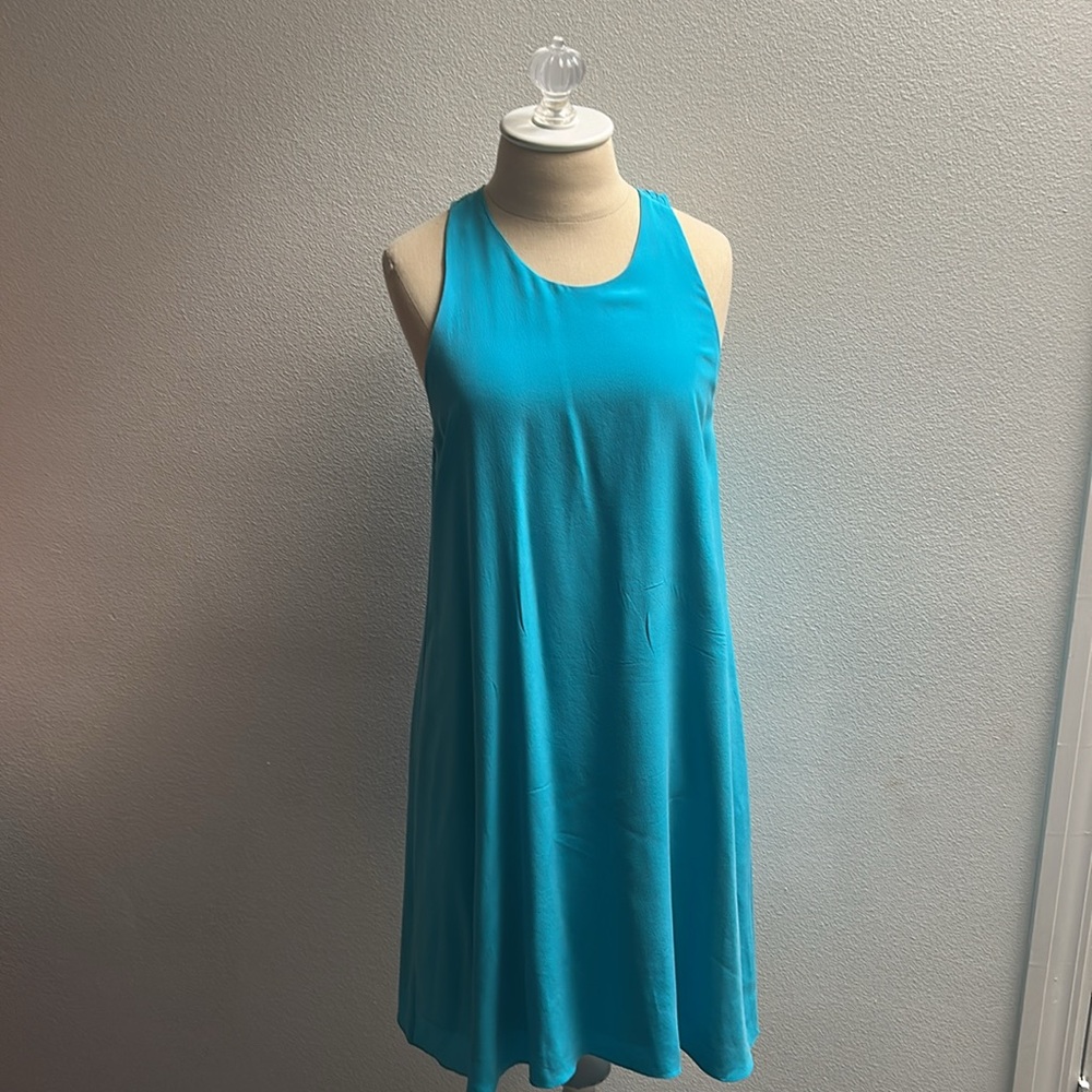 Cynthia Rowley Turquoise Silk Dress